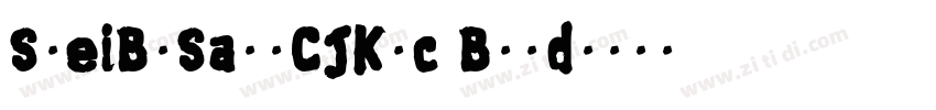 SweiB2SansCJKtc Bold字体转换